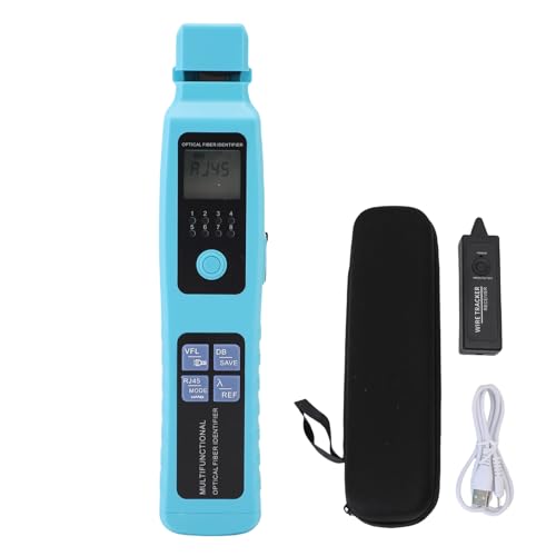Fafeicy Optische Faser -Identifikator Wiederaufladbare Hohe Genauigkeit 850 Nm Bis 1650 Nm in 10 Km VFL Optical Power MessTH FTTH Tool Kabel Finder Eingebaut von Fafeicy