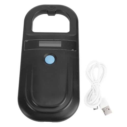 Fafeicy PET Microchip Scanner 134.2kHz Micro Chip Reader Scanner mit USB C- und BT -Getriebe für Hunde Katzen Livestock Wildlife (Black) von Fafeicy