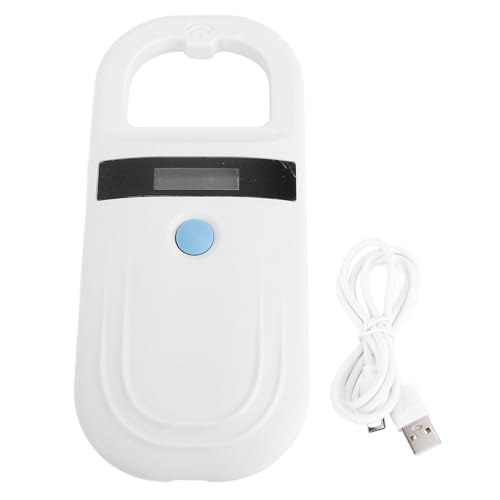 Fafeicy PET Microchip Scanner 134.2kHz Micro Chip Reader Scanner mit USB C- und BT -Getriebe für Hunde Katzen Livestock Wildlife (White) von Fafeicy