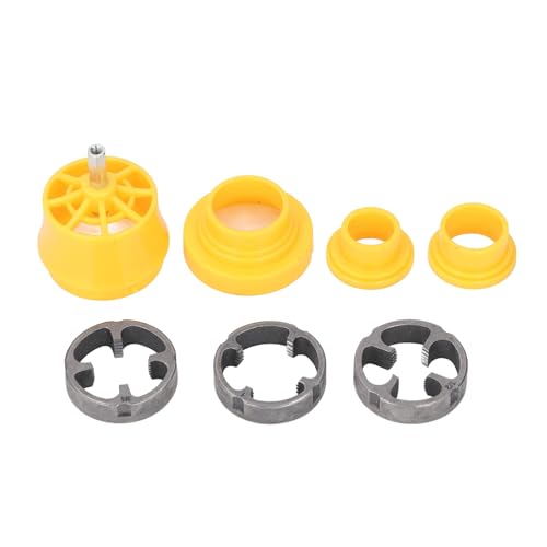 Fafeicy PVC -Fadenhersteller -Werkzeug Wiederverwendbares Rohr -Threader -Kit für Elektrobohrer mit 3 Gewindegrößen für Sanitärjobs von Fafeicy