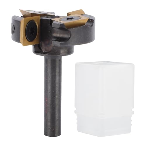 Fafeicy Plattenabflachung Router Bit 1/4 Schaftkarbid CNC Einfügung Spoilboard -Oberflächen -Planer ATS Beschichtet 2+2 Flöten Holzbearbeitung von Fafeicy