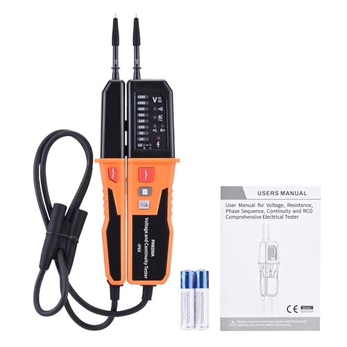 Fafeicy Professioneller Spannungstester RCD Tester Circuit Analyzer Phasensequenz-Tester mit AC/DC-Spannungsmessung 12-1000V AC 12-1500V DC-Kontinuitätsprüfung Fafeicy Professioneller Spannungstester RCD Tester Circuit Analyzer Phasensequenz-Tester mit AC/DC-Spannungsmessung 12-1000V AC 12-1500V DC-Kontinuitätsprüfung von Fafeicy