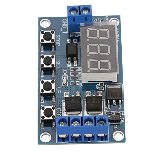 Fafeicy Pulse Signal Cycle Delay Timer Schalter, Dual MOS Control Board, mit Schlafmodus und Not-Aus-Funktion, 12V-24V von Fafeicy