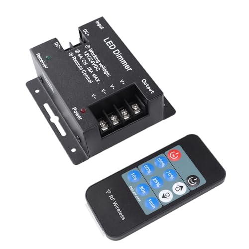 Fafeicy RF Wireless Fernbedienungsdimmer, Einstellen Sie Helligkeitsdimmer -Lichtschalter 12V -24V PWM -Controller mit Timer -Off -Funktion für LED -Lichtstreifen Fafeicy RF Wireless Fernbedienungsdimmer, Einstellen Sie Helligkeitsdimmer -Lichtschalter 12V -24V PWM -Controller mit Timer -Off -Funktion für LED -Lichtstreifen von Fafeicy