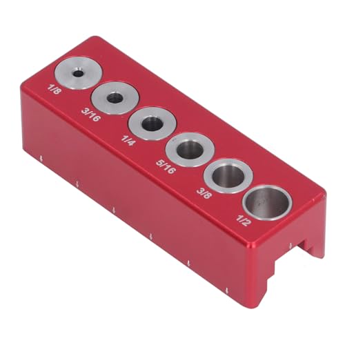 Fafeicy Runde Holzdübel -Jig -Aluminium -Bohranleitung Block 6 Größen 1/8 Bis 1/2 Zoll für Schrankherstellung und Möbelinterie Fafeicy Runde Holzdübel -Jig -Aluminium -Bohranleitung Block 6 Größen 1/8 Bis 1/2 Zoll für Schrankherstellung und Möbelinterie von Fafeicy