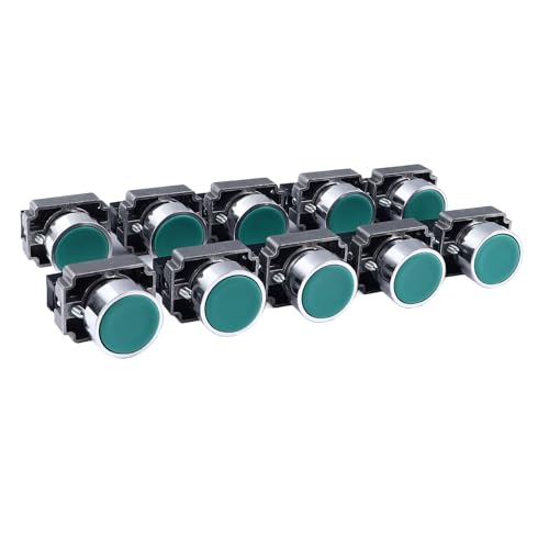 Fafeicy STOPS -STORT -STOPS -SCHALTER 10PCS Flat Head AC240V Self -Taste -Taste von Fafeicy