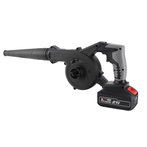Fafeicy Schnurloses Blattgebläse 2 in 1 Gebläse und Staubsauger mit 4,0AH Batterie 21000 U/Min Stufenloser Geschwindigkeit für Gartenharten Auto Haustier Haare (EU -Plug & 1) von Fafeicy