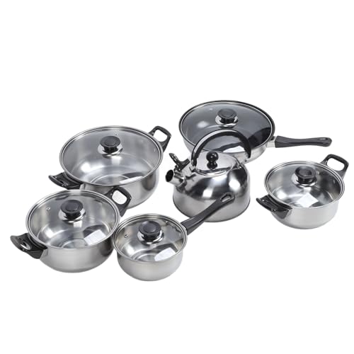 Fafeicy Set Vielseitiger Edelstahl -Küche Küchenutensilien, die Keine Töpfe ohne Stöcke und Bequeme Griffe Zum Kochen Mehrerer Gerichte zu Hause Sind Fafeicy Set Vielseitiger Edelstahl -Küche Küchenutensilien, die Keine Töpfe ohne Stöcke und Bequeme Griffe Zum Kochen Mehrerer Gerichte zu Hause Sind von Fafeicy