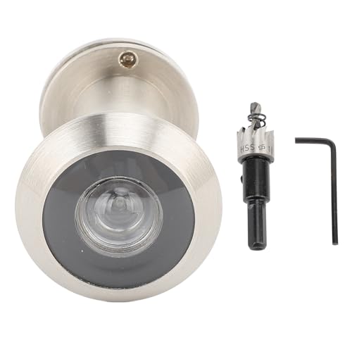 Fafeicy Sicherheitstür -Zuschauer Peephole, HD -Objektiv 200 ° Weitwinkel 360 Grad Private Cover Anti -Diebstahl -Türzuschauer für Häuserbüros mit Zinklegierung Rost Proof (SILVER) von Fafeicy