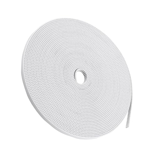 Fafeicy Starker PU- und Stahlkern 10 M Weißer Zahnradriemen 6mm Zahngürtel für Intelligentes Plotter von Fafeicy