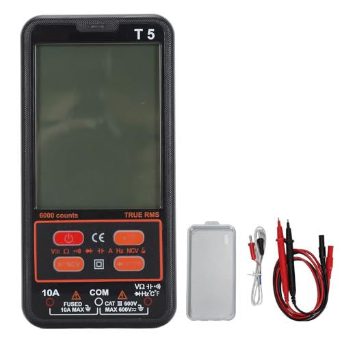 Fafeicy Super Thin 6000 Zähler Multimeter Tester AC DC -Spannungsstromwiderstandskapazitätsdiodenmessgerät mit LED -Taschenlampe von Fafeicy