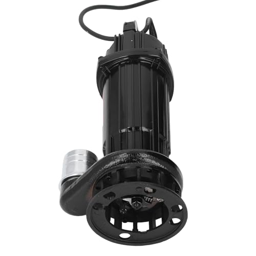 Fafeicy Tauchpumpenpumpe Effizientes Hochfluss -Schneidsystem Kit für Wohnsysteme, Gusseisenmaterial mit Langem Kabelrohr für Keller oder Unterirdische Installation (EU -Stecker 220 V) von Fafeicy