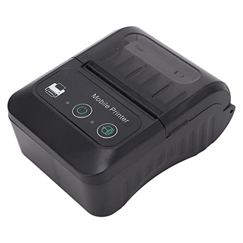 Fafeicy Tragbarer 58-mm-Thermo-QR-Code-Drucker, Mini-Akku-USB-Etikettendrucker, Unterstützt Android von Fafeicy