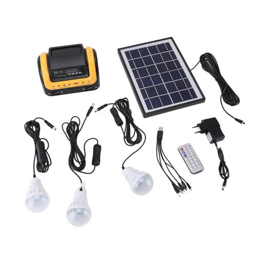 Fafeicy Tragbarer Kraftwerk, Solargenerator 5000mah Wiederaufladbare Batterie mit LED -Display MP3 -Radio -USB -Anschlüssen für Camping -Notfall Im Freien von Fafeicy