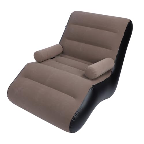 Fafeicy Tragbares Blasensofa in Form eines Weichen Aufblasbaren Stuhls, Ergonomisch Aufblasbarer Sofa -Stuhl für eine Bequeme Ruhezeit zu Hause (Kaffee) von Fafeicy