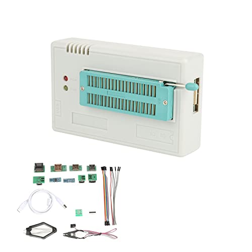 Fafeicy USB-Universalprogrammierer, TL866II Plus USB-Universalprogrammierer mit 10 Adaptern Unterstützt den Multiprogramming-Modus (Up, CPLD Programmierbare Logikschaltungen von Fafeicy