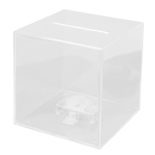 Fafeicy Unaufteigige Klare Schweinehöhe Bank für Erwachsene, Acrylgeld -Sparbox mit Lichtfunktion für Geldwachstumsentwicklung von Fafeicy