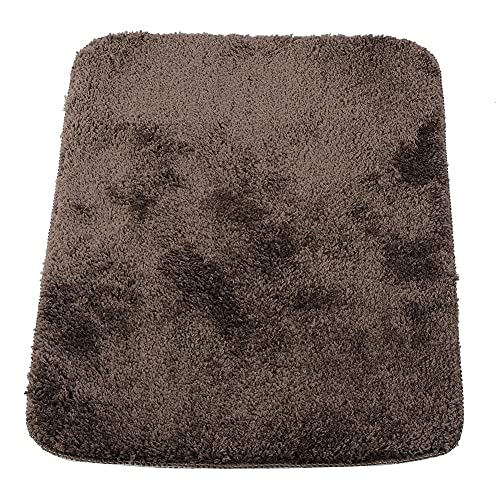 Fafeicy Verdickte Weiche Braune Badezimmerbodenmatte Bequemer Nicht Rutschfestes Absorbierender Teppich für Badezimmer Schlafzimmer Wohnzimmer (40 * 60cm) von Fafeicy