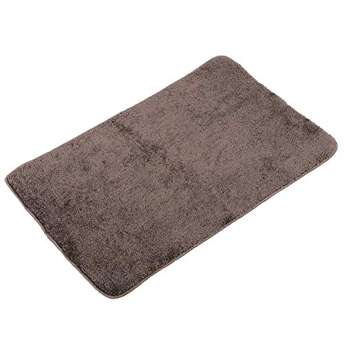 Fafeicy Verdickte Weiche Braune Badezimmerbodenmatte Bequemer Nicht Rutschfestes Absorbierender Teppich für Badezimmer Schlafzimmer Wohnzimmer (50 * 80 cm) von Fafeicy