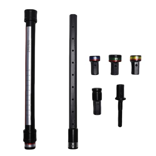 Fafeicy Versenkbares Elektrobohr -Hex -Socket -Set, Enthält eine Einstellbare Multi -Funktion -Verlängerungsstangen -Stahlkonstruktion von 27 Bis 50 Cm für Professionelle Mechanische von Fafeicy