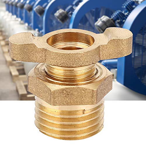 Fafeicy Wasserabflussventil, Wasserabflussteile, Hohe Leistung Direkter Anschluss G1/4 Zum Entleeren des Luftkompressors von Fafeicy