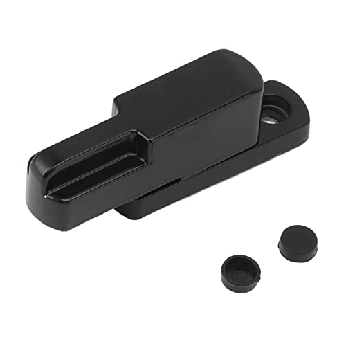 Fensterriegel, Schieberiegel, Aluminiumlegierung, Diebstahlschutz, T-Typ, Universeller, Kindersicherer Sicherheitsschlosshalter, Ersatz für die Sicherheit zu Hause (Schwarz) von Fafeicy