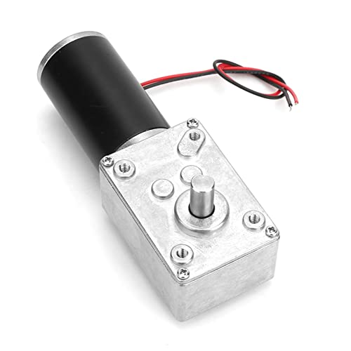 Fafeicy 2 Stück 12 V 20 U/min Gleichstrom-Schneckengetriebemotor, 8-mm-Welle (12 V, 20 U/min), für den Einsatz in Jalousien, Werbegeräten, Fensteröffnern und Intelligenten Geräten von Fafeicy