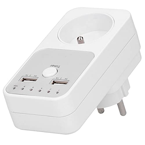 Fafeicy 180–260 V Intelligente Digitale Countdown-Timer-Steckdose mit 2 USB-Anschlüssen, Energiesparender Stecker-Timer für Computer, Herde, Lampen, ABS-Material (Vorschriften) von Fafeicy