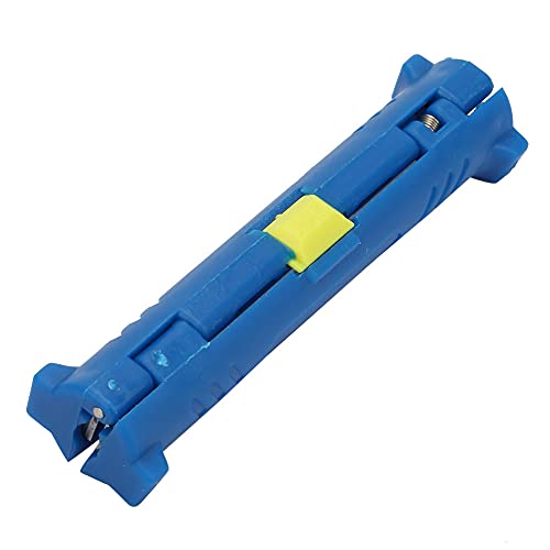 Fafeicy Kabel-Abisolierstift, Multifunktionaler elektrischer Koaxial-Kabel-Abisolierstift, Rotierender Typ Abisoliermesser Messerschneider, Line Range 4-8MM, 10 * 2,5 * 2,5 cm (Blau) von Fafeicy