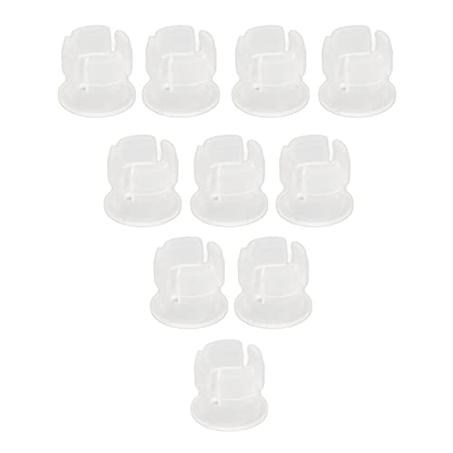 LED-Licht-Montagehalter, 200 STÜCKE 5 Mm LED-Halter Lampenhalter Flachschnalle Leuchtdioden-Clips Halterungen Kunststoff-Montagehalter, Lampenfassungen (Weiss) von Fafeicy