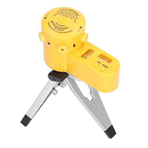 Fafeicy ABS Line Level, Hochpräzises Multifunktionales Nivellierwerkzeug, Line Meter mit LED-Anzeige für die Heimmessung von Fafeicy