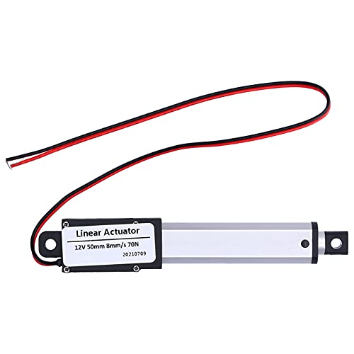 Linearantrieb, 50 Mm Hub, DC12V-Linearantrieb, Hochgeschwindigkeits-Linearantrieb, Endschalter, Mini-Linearbewegungsantrieb für, Linearbewegungsantriebe (Hub 50 mm-8 mm/s-70 N) von Fafeicy