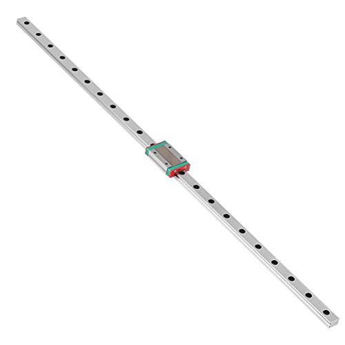 Linearführung, Miniatur-Lineargleitschiene mit 1 Stück Linearlager-Gleitblock, Linear Rail Guide für Roboterarme, Präzisionsmessmaschine (550mm) von Fafeicy