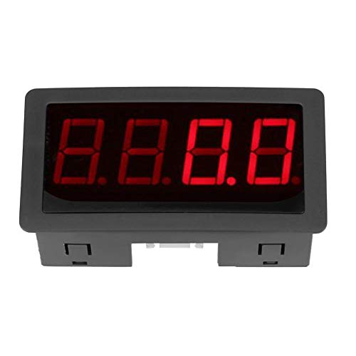 Motor Drehzahlmesser, 4 Digitaler Rot/Blauer LED Drehzahlmesser Drehzahl Tachometer + Hall-Näherungsschalter Sensor NPN + A/D-Wandlerchip(Red) von Fafeicy