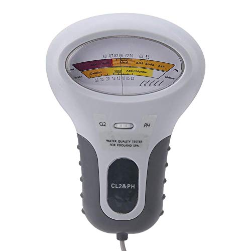 PH Messgerät PH Tester PC-102B CL2 Chlortester Wasser Prüfgerät für Schwimmbad-Spa, mit Sonde Griff Sondenlänge 150mm Kabellänge 130mm PH Messgerät PH Tester PC-102B CL2 Chlortester Wasser Prüfgerät für Schwimmbad-Spa, mit Sonde Griff Sondenlänge 150mm Kabellänge 130mm von Fafeicy