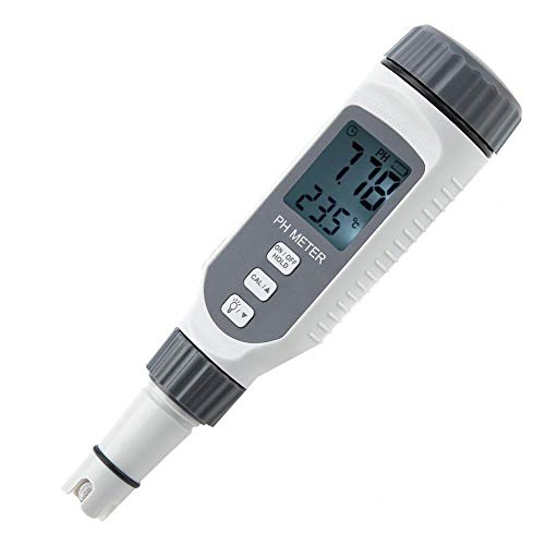 PH Meter, Professioneller PH Tester, Tragbarer PH-Stift in Wasserqualität, Acidimeter PH818, Hochempfindlich und Genau, mit Großem LCD Display für Industrie, Elektrik und Landwirtschaft von Fafeicy