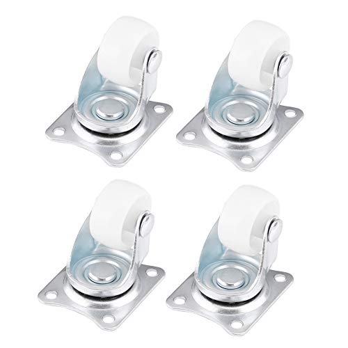 Lenkrollen, 4 Universal-Rollen, 1 Zoll Rollen, weiß, mit Halterungen, für Tische, Stühle, kleine Trolleys Lenkrollen, 4 Universal-Rollen, 1 Zoll Rollen, weiß, mit Halterungen, für Tische, Stühle, kleine Trolleys von Fafeicy