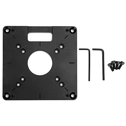 Router Grundplatte Tischplatte Holzbearbeitung Router Platte Aluminiumlegierung Fräsen Flip Board Holzbearbeitungsmaschine Grundplatte von Fafeicy