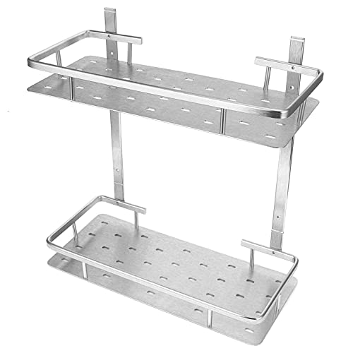 Space Aluminium Duschregal Exquisite Badezimmerlagerkorb für Heimischem, Rostlosen Organisator für Küche/Dusche, Robustes Regal für Badezimmer/Schlafzimmer [robust, Exquisit, Leicht zu Bedienend, von Fafeicy