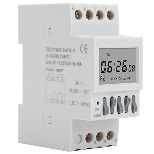 TM626 Power Timer Schalter Din Rail Mount Zeitsteuerrelais AC220V TM626 Power Timer Schalter Din Rail Mount Zeitsteuerrelais AC220V von Fafeicy