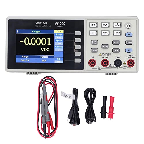 Tragbares Tischmultimeter, LCD-Display-Bank-Digitalmultimeter für Spannung, Strom, Widerstand XDM1241 von Fafeicy