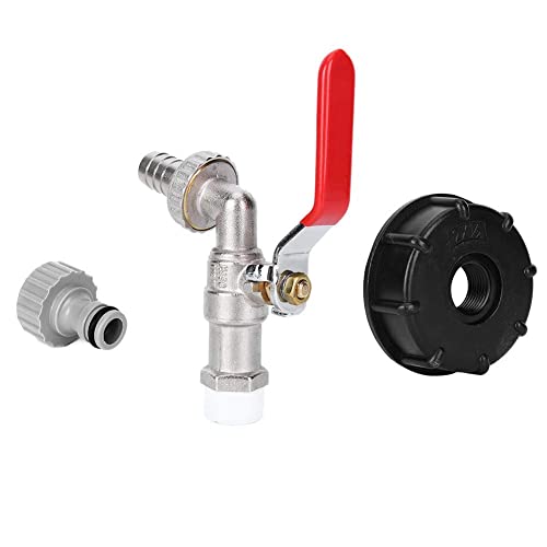 Ventiladapter, IBC-Tankadapter G1/2in Messing Gartenwasserhahn Schlauchkappenanschluss Anschlussteile T-Adapter Mit Absperrventil Ventiladapter, IBC-Tankadapter G1/2in Messing Gartenwasserhahn Schlauchkappenanschluss Anschlussteile T-Adapter Mit Absperrventil von Fafeicy