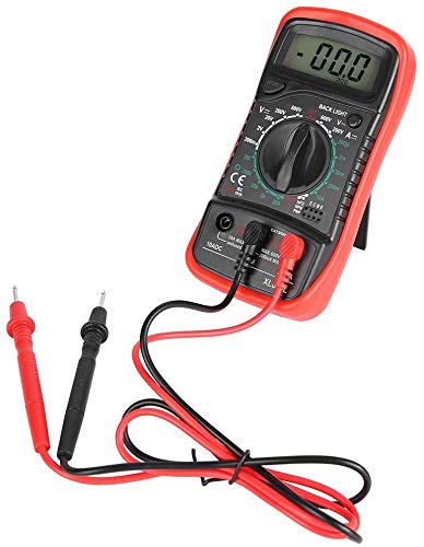 XL830L Handheld LCD Digital Multimeter Voltmeter Amperemeter Ohmmeter Strom Spannungsprüfer Kunststoff und Silikon(XL830L Red) von Fafeicy