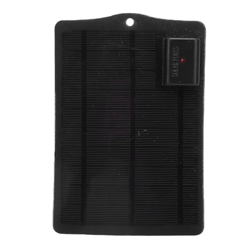 Fafeims 7W Solarpanel Ladegerät, Monokristallines Silizium Tragbar für Outdoor -Notfall -Telefonladung Kompaktes Faltbare Solarenergie (BLACK) von Fafeims