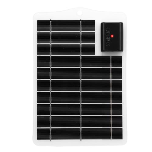 Fafeims 7W Solarpanel Ladegerät, Monokristallines Silizium Tragbar für Outdoor -Notfall -Telefonladung Kompaktes Faltbare Solarenergie (WHITE) von Fafeims
