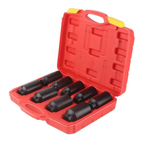 Fafeims 9 -PC -Antriebsantriebssocket Set 1/2 Zoll Laufwerk 29 Mm 38 Mm für die Reparatur von Automobile, Ein Sicheres Fit Design, Qualität der Hochleistungs Auswirkungen, Organisierte von Fafeims