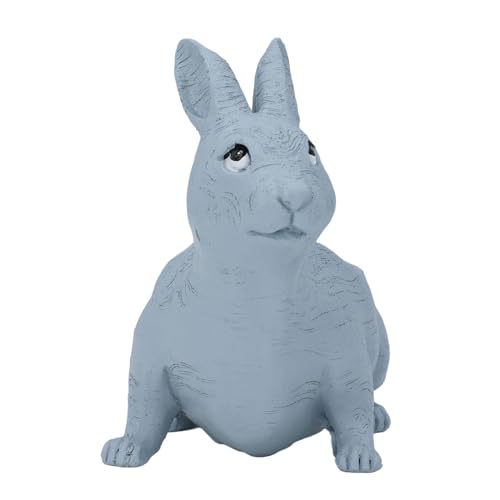 Fafeims Blumentopf, Pflanzgefäß, Süßer Harz -Topf mit Entwässerungsloch 7.09x5.51in Kleiner Tierischer Blütentopf für Desktop Office Home Decor (Grau mit schwarzem innerem Fleece) von Fafeims