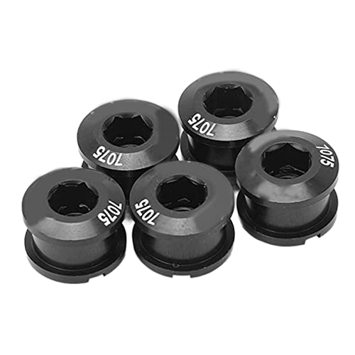 Fafeims Fahrradbefragungfahrräder Bikes Bolzen von A Zur Behandlung der Anodierten Oberfläche für Bergfahrräder für Straße, 5pcs Aluminiumlegierung (Black) von Fafeims