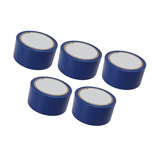 Fafeims Floor -Klebeband Langlebige Markierungslinie für Gymnasium, Basketball, Tennisplatz, 5pcs 5 Cm Breite (BLUE) von Fafeims