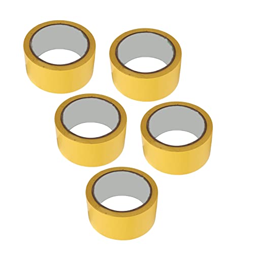 Fafeims Floor -Klebeband Langlebige Markierungslinie für Gymnasium, Basketball, Tennisplatz, 5pcs 5 Cm Breite (YELLOW) von Fafeims